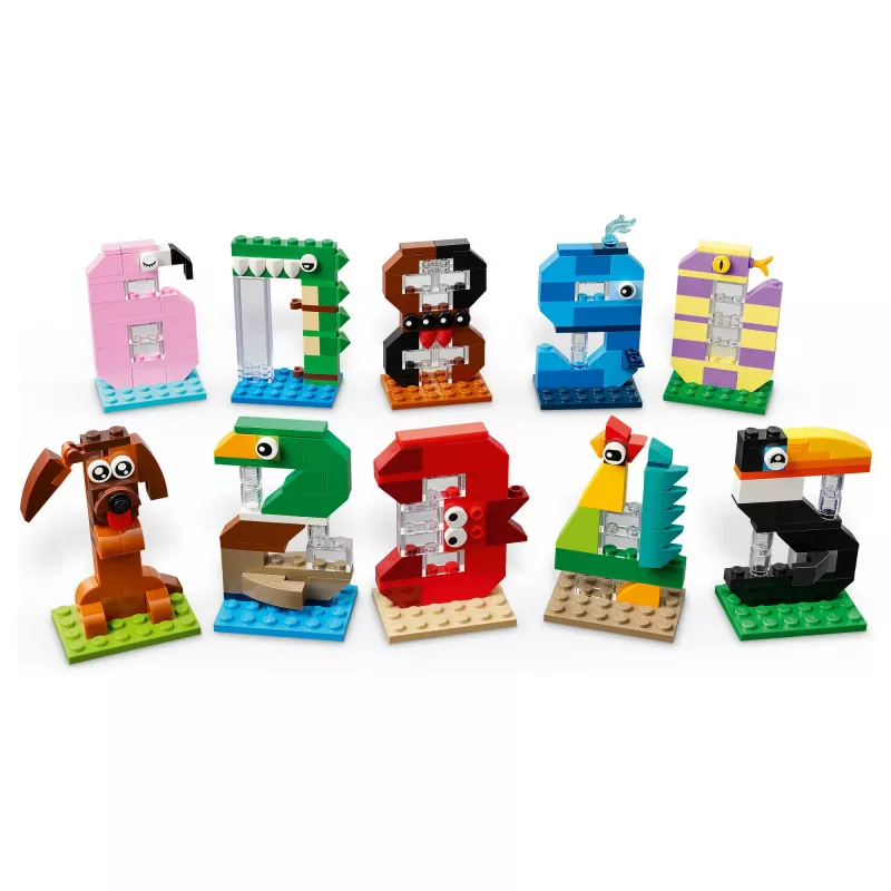 LEGO 40807 Syntymäpäivänumerot - rakennettava eläinkakkukoriste (281 osaa)