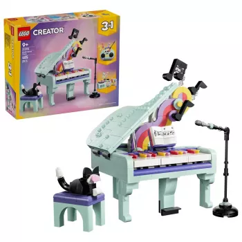 LEGO Creator 3-in-1 31392 Koristepiano kissalla (485 osaa)
