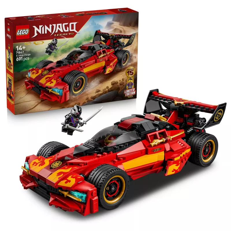 LEGO NINJAGO 71867 X-1 Ninja Charger 15. juhlavuosi (691 osaa)