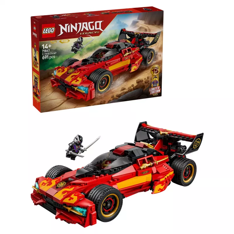 LEGO NINJAGO 71867 X-1 Ninja Charger 15. juhlavuosi (691 osaa)
