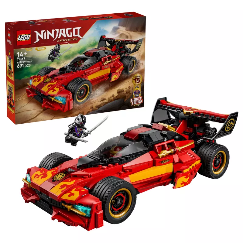 LEGO NINJAGO 71867 X-1 Ninja Charger 15. juhlavuosi (691 osaa)