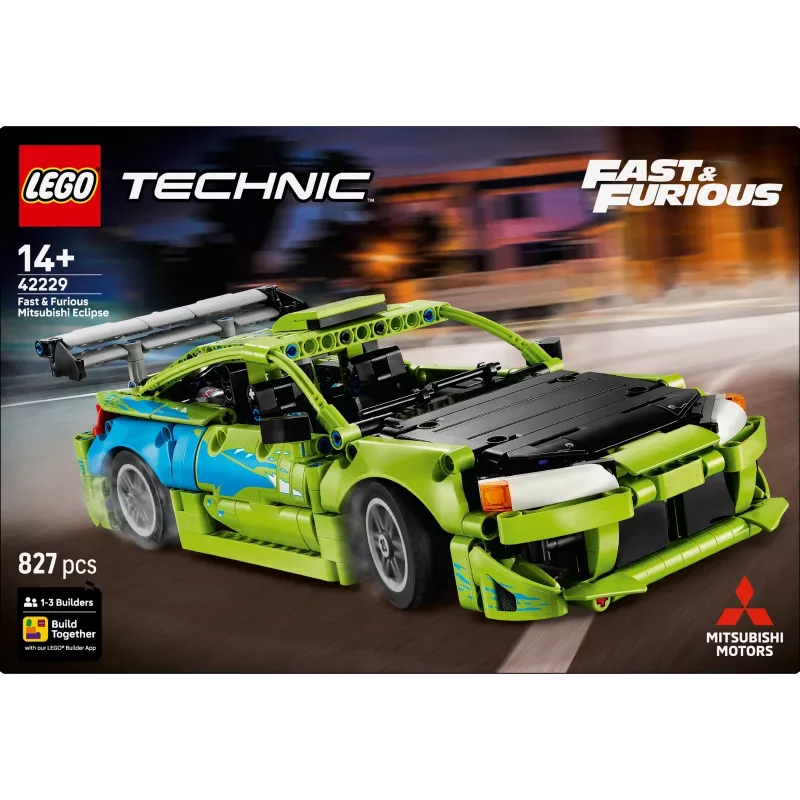 LEGO Technic 42229 Fast & Furious Mitsubishi Eclipse (827 osaa)