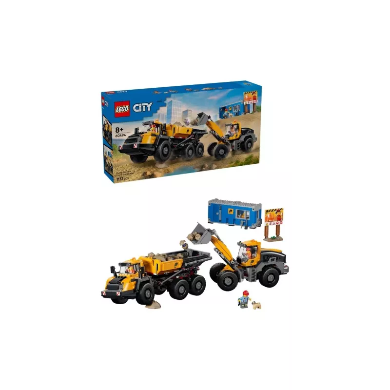LEGO City 60494 Kippiauto & pyöräkuormaaja (1132 osaa)