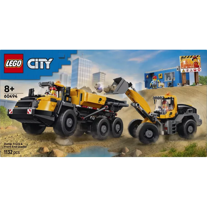 LEGO City 60494 Kippiauto & pyöräkuormaaja (1132 osaa)