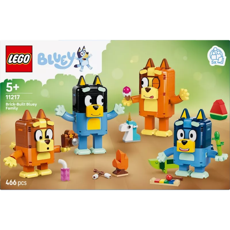 LEGO Bluey 11217 Bluey-perhe palikoista (466 osaa)
