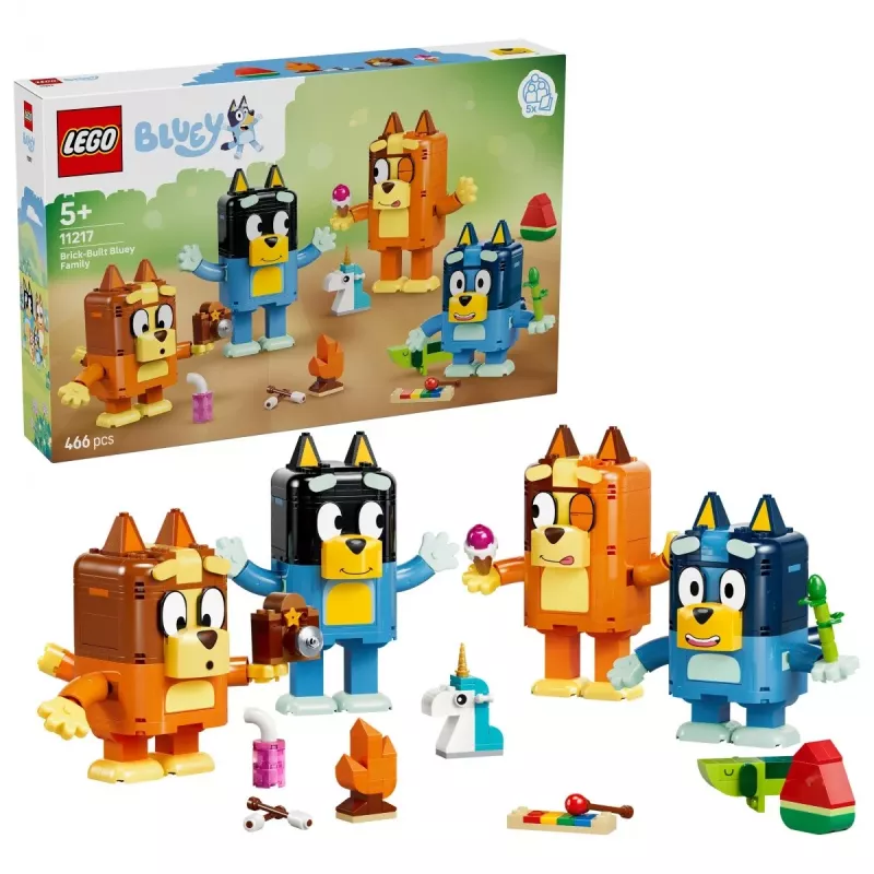 LEGO Bluey 11217 Bluey-perhe palikoista (466 osaa)