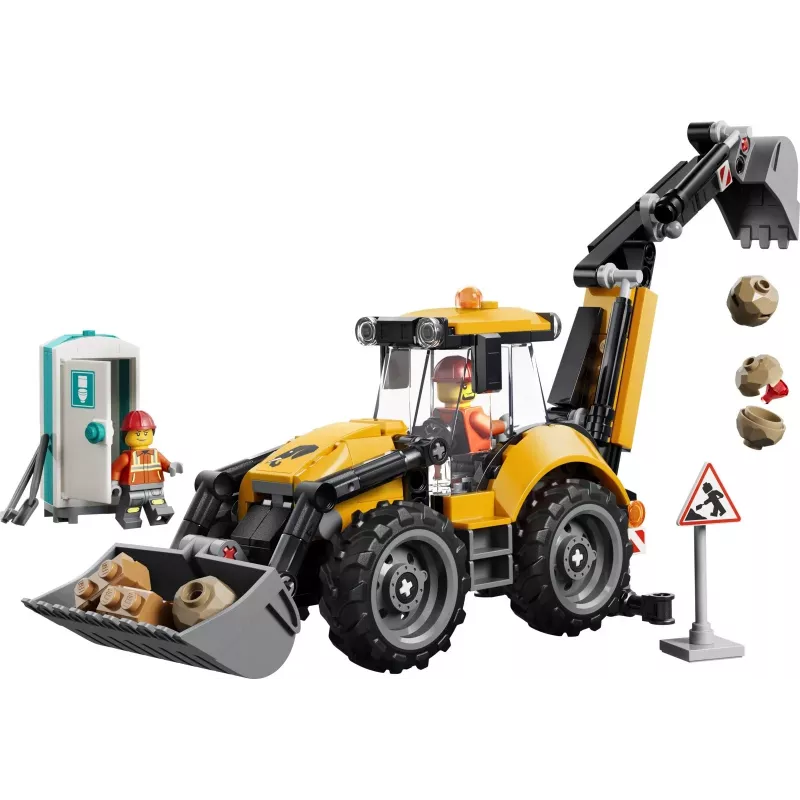 LEGO City 60480 Keltainen kaivinkonekuormaaja (301 osaa)
