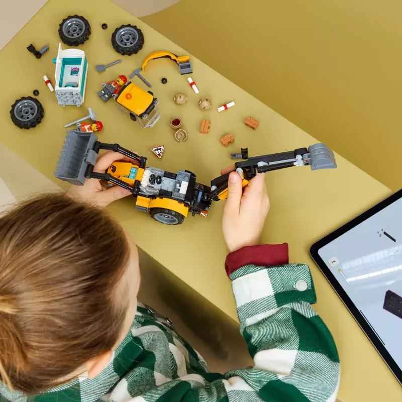 LEGO City 60480 Keltainen kaivinkonekuormaaja (301 osaa)