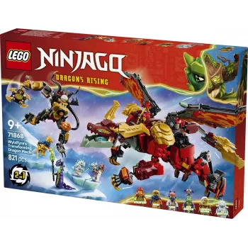 LEGO NINJAGO 71868 Wyldfyren muuntautuva lohikäärmemech (821 osaa)