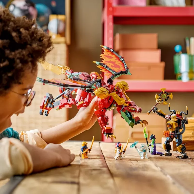 LEGO NINJAGO 71868 Wyldfyren muuntautuva lohikäärmemech (821 osaa)