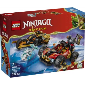 LEGO NINJAGO 71864 Kain ja Colen yhdistelmäajoneuvot (394 osaa)