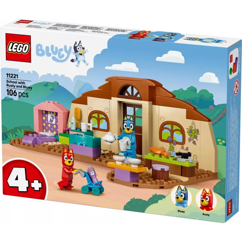 LEGO Bluey 11221 Koulu Rustyn ja Blueyn kanssa (106 osaa)
