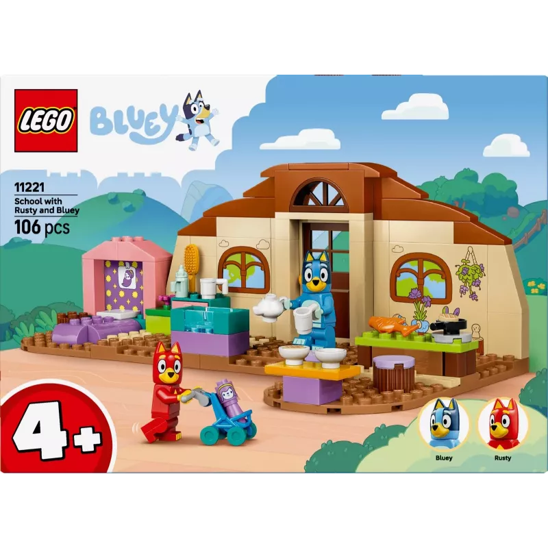 LEGO Bluey 11221 Koulu Rustyn ja Blueyn kanssa (106 osaa)