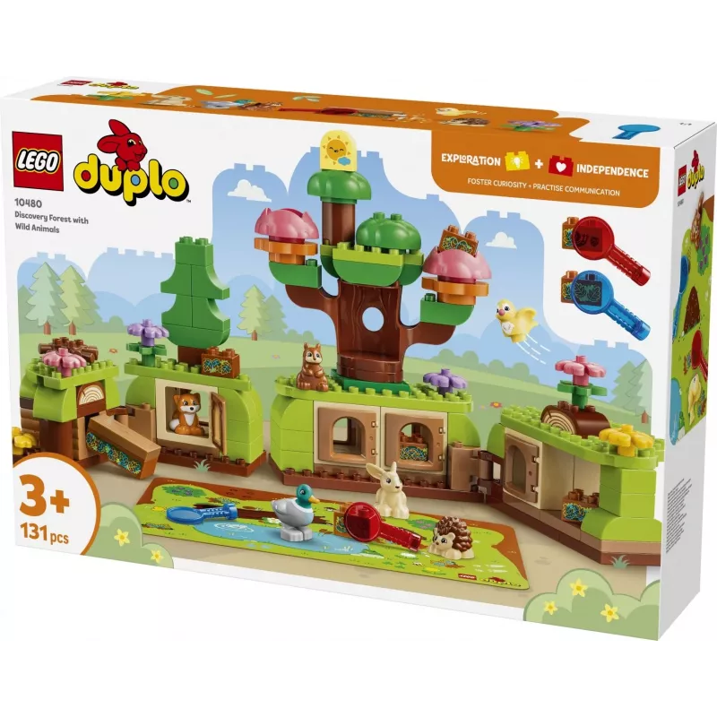LEGO DUPLO 10480 Tutkimusmetsä villieläimineen (131 osaa)