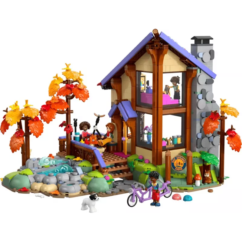 LEGO Friends 42705 Viihtyisä syksyinen metsämökki (1229 osaa)