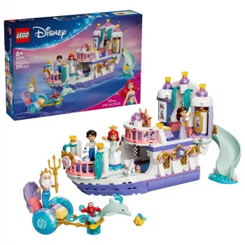 LEGO Disney 43299 Arielin kuninkaallinen häävene (519 osaa)