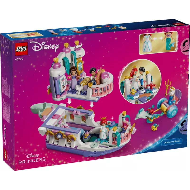 LEGO Disney 43299 Arielin kuninkaallinen häävene (519 osaa)