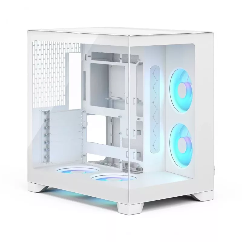 Fractal Design Pop 2 Vision White RGB ATX Mid-Tower -kotelo (Tempered Glass)