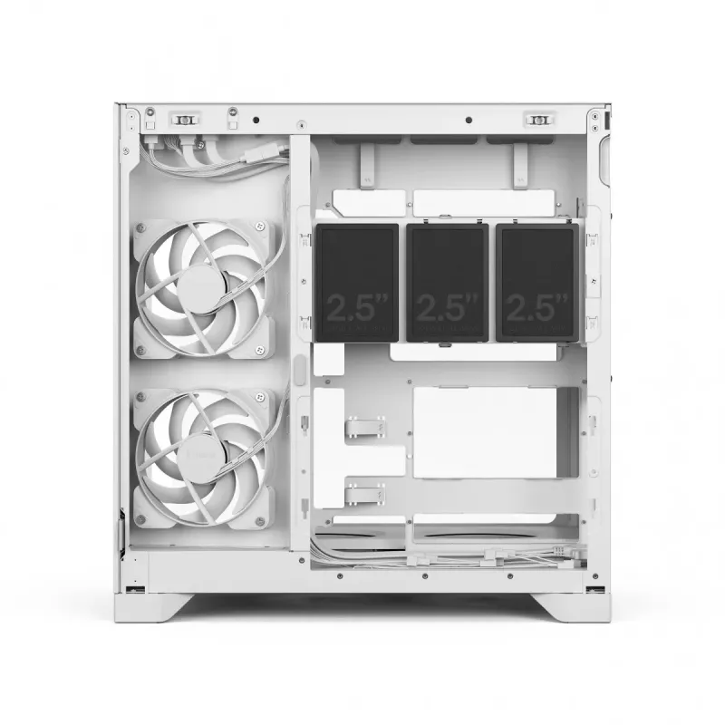 Fractal Design Pop 2 Vision White RGB ATX Mid-Tower -kotelo (Tempered Glass)