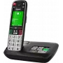 Gigaset EASY 500A DECT langaton puhelin vastaajalla, SOS-painike, 2,2 tuuman väridisplay, musta