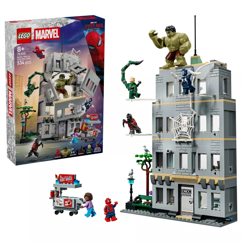 LEGO Marvel 76350 Spider-Man vs. Hulk Epic Clash (534 osaa)