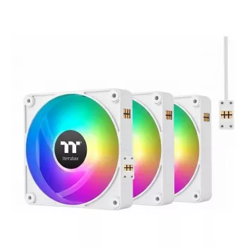 Thermaltake CT120 EX Infinity ARGB Sync valkoinen | 120 mm Infinity Mirror -hydraulilaakeri PWM-kotelotuuletin 3 kpl:n pakkaus