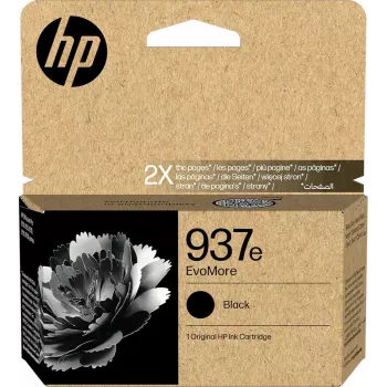 HP 937e EvoMore musta alkuperäinen värikasetti (4S6W9NE, 53 ml, High Yield)
