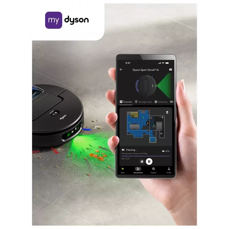 Dyson Spot+Scrub Ai märkä- ja kuivaimurobotti 586183-01 musta