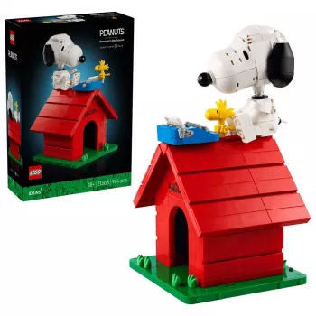 LEGO Ideas 21368 Peanuts Jaska Jokusen koirankoppi 1327-osainen rakennussarja