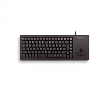 Cherry G84-5400 XS Trackball -kompaktinäppäimistö espanjalainen näppäinasettelu USB musta