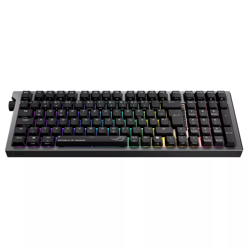 ASUS ROG Strix Morph 96 langaton pelinäppäimistö, 96 % asettelu, ROG NX Snow -kytkimet, hot-swappable, tri-mode-yhteys, musta