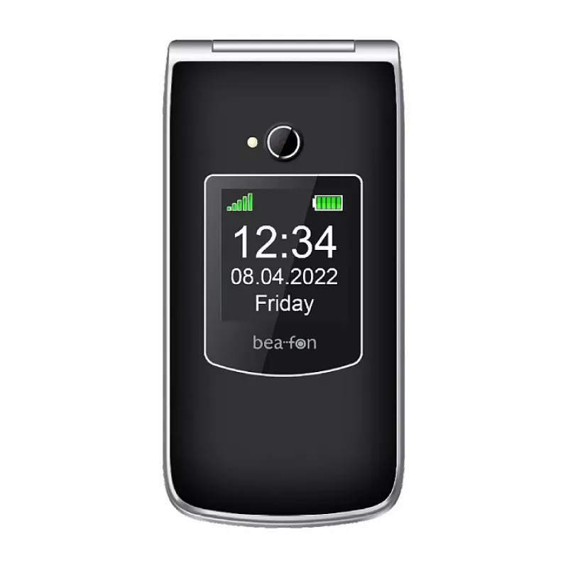 Bea-fon Silver Line SL605 peruspuhelin Dual-SIM musta hopea