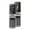 Bea-fon Silver Line SL605 peruspuhelin Dual-SIM musta hopea