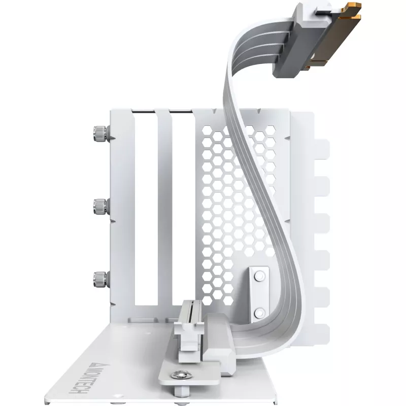 MONTECH pystysuuntainen GPU-asennussarja PCIe 4.0 -riserkaapeli valkoinen 20cm