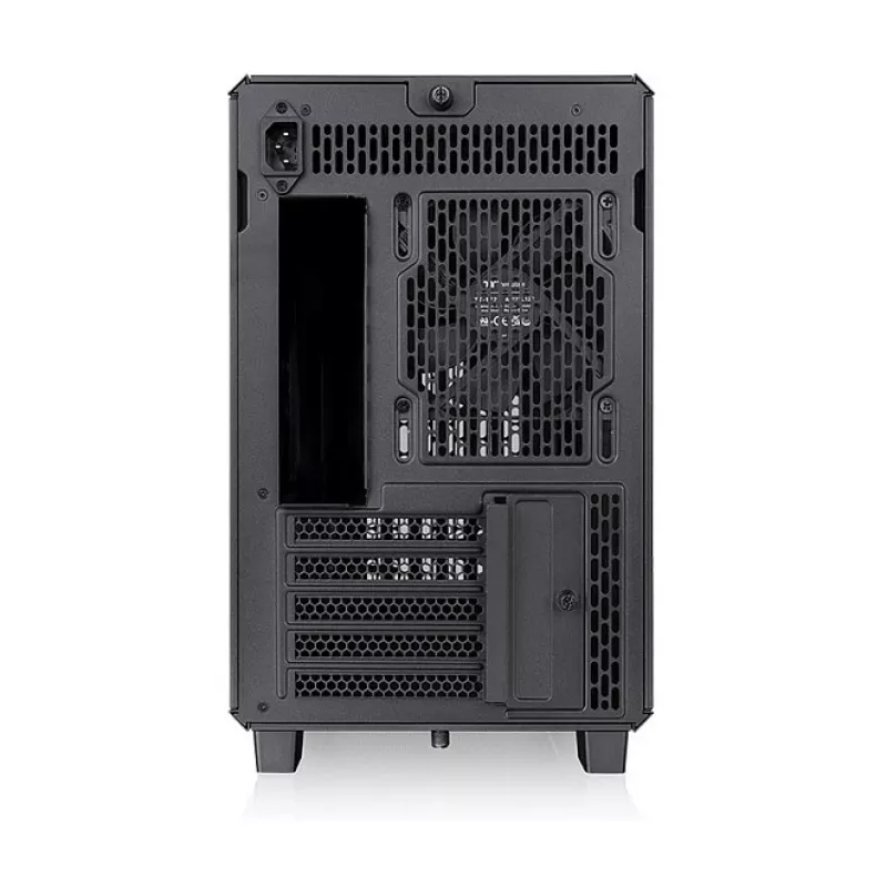 Thermaltake TR200 WS Super Mini Tower -kotelo, musta/puu, karkaistu lasi