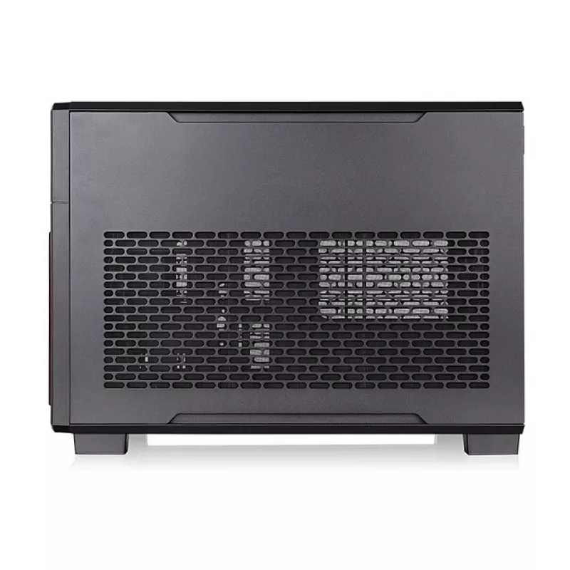 Thermaltake TR200 WS Super Mini Tower -kotelo, musta/puu, karkaistu lasi