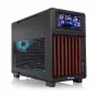 Thermaltake TR200 WS Super Mini Tower -kotelo, musta/puu, karkaistu lasi