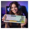 INCA pelinäppäimistö RGB Red Switch USB mekaaninen 2,00m valkoinen (IKG-457)