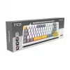 INCA pelinäppäimistö RGB Red Switch USB mekaaninen 2,00m valkoinen (IKG-457)