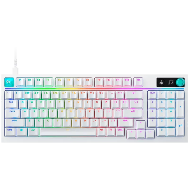 Logitech G316 X 98 langallinen pelinäppäimistö - valkoinen - US International - tuntopalautteinen