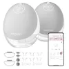 Momcozy M9 kaksinkertainen kannettava sähköinen rintapumppu harmaa 150ml