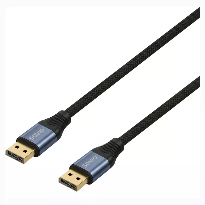 SAVIO CL-211 DisplayPort 2.1 -kaapeli 3m musta