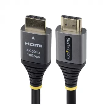 StarTech.com 1,5m Premium High Speed HDMI 2.0 -kaapeli - 4K 60Hz - musta/hopea