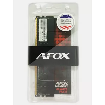 AFOX AFLD44EN1P 4GB DDR4 2400MHz PC4-19200 Non-ECC Unbuffered CL17 1,2V pöytäkoneen RAM-moduuli