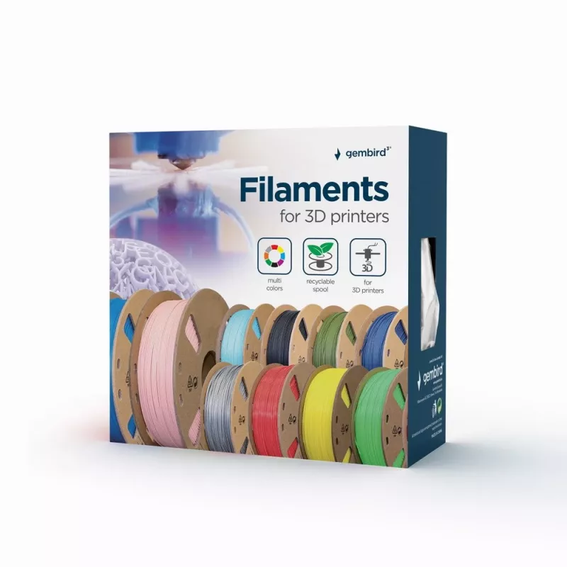 Gembird 3DP-PLA+1.75-02-BK PLA+ filamentti 1,75 mm musta 1 kg