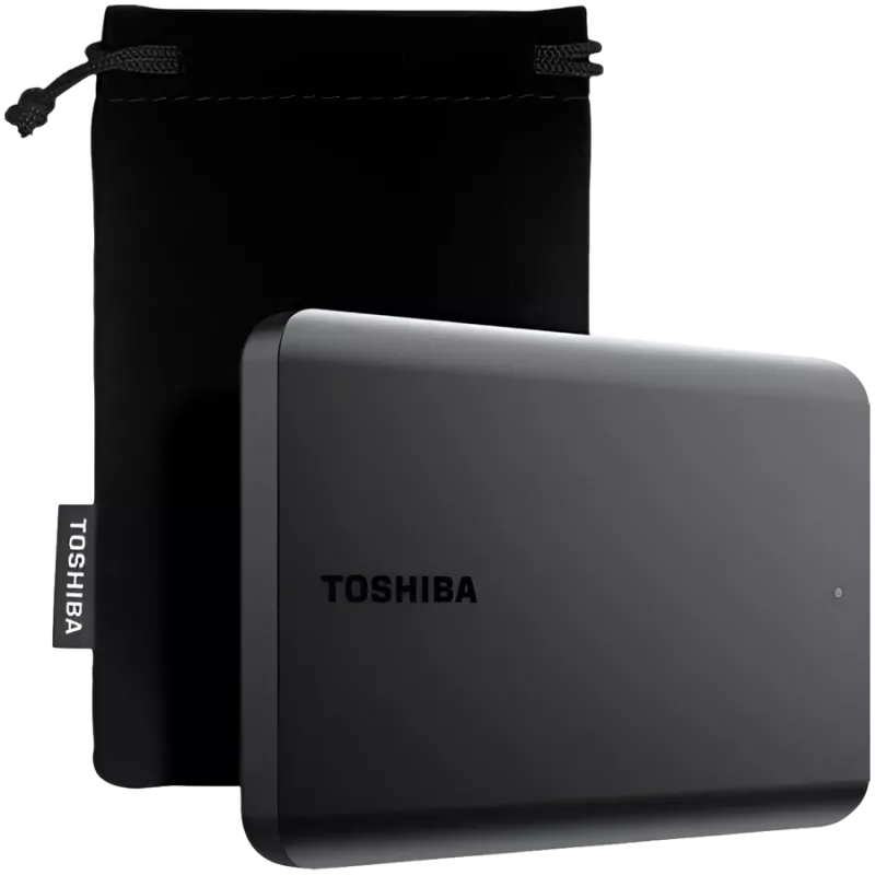 Toshiba Canvio Basics Excl 1TB ulkoinen kiintolevy, USB 3.2 Gen 1, musta