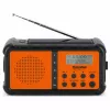 TechniSat TechniRadio Solar 2 DAB+/FM kannettava radio aurinkopaneelilla ja käsikammella, musta/oranssi