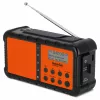 TechniSat TechniRadio Solar 2 DAB+/FM kannettava radio aurinkopaneelilla ja käsikammella, musta/oranssi