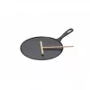 Le Creuset valurautainen crêpe-pannu 27 cm musta