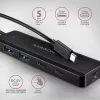 AXAGON HUE-C2C USB-C 5 Gbps matkakeskitin, 2x USB-A + 2x USB-C, USB-C Power IN, 19 cm kaapeli